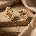 RAAYA Peacock Pearl Ear Cuff | Micro Gold | Anti-Tarnish