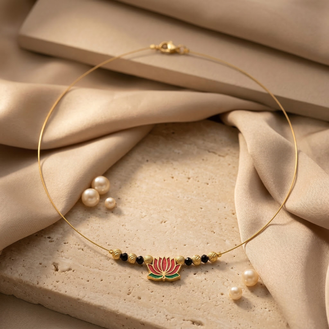 Invisible Mangalsutra Set – Pack of 3RAAYA Invisible Mangalsutra Combo (Pack of 3) | Minimal Daily Wear | Micro Gold | Anti-Tarnish