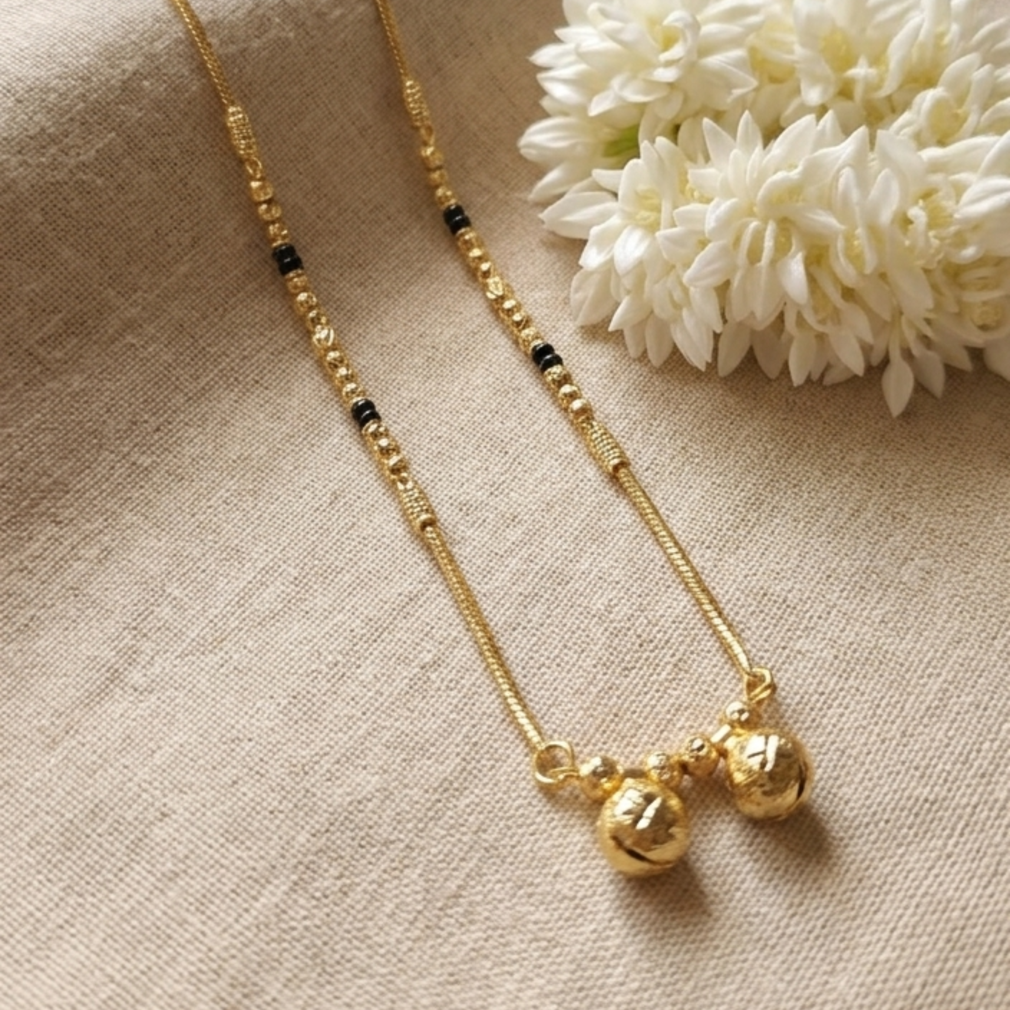 Pihu Micro Gold Plated Short Mangalsutra for Women | Elegant Daily Wear Mangalsutr