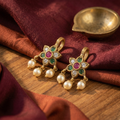 RAAYA Floral Bugadi Earrings | Micro Gold | Anti-Tarnish | Victorian