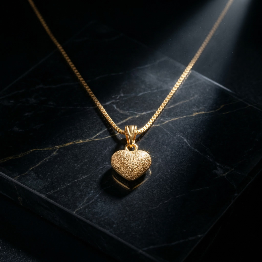 RAAYA Heart Pendant Necklace | Minimal Gold Chain | Daily Wear | Elegant Gift for Women | Anti-Tarnish