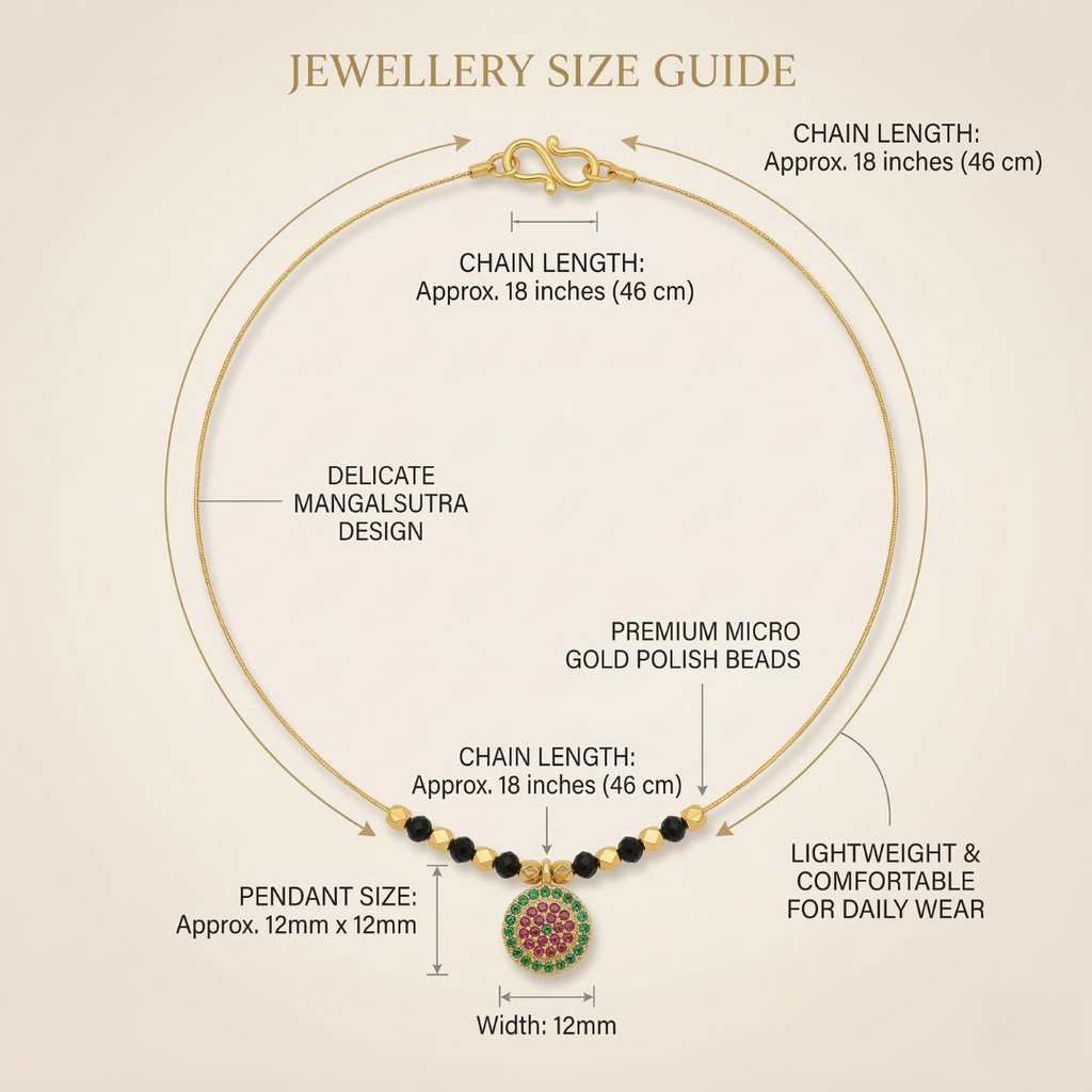 Invisible Mangalsutra Set – Pack of 3RAAYA Invisible Mangalsutra Combo (Pack of 3) | Minimal Daily Wear | Micro Gold | Anti-Tarnish