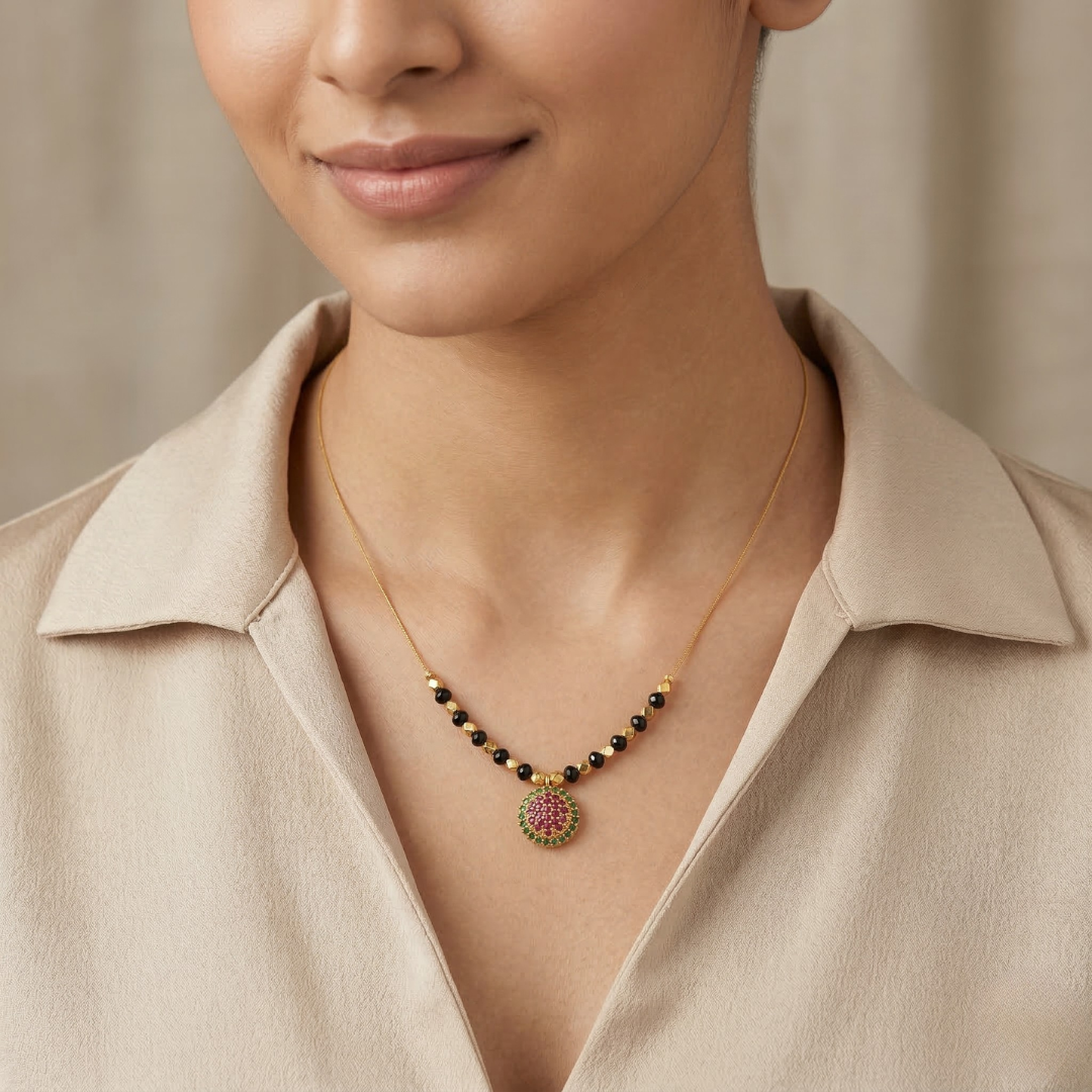 Invisible Mangalsutra Set – Pack of 3RAAYA Invisible Mangalsutra Combo (Pack of 3) | Minimal Daily Wear | Micro Gold | Anti-Tarnish