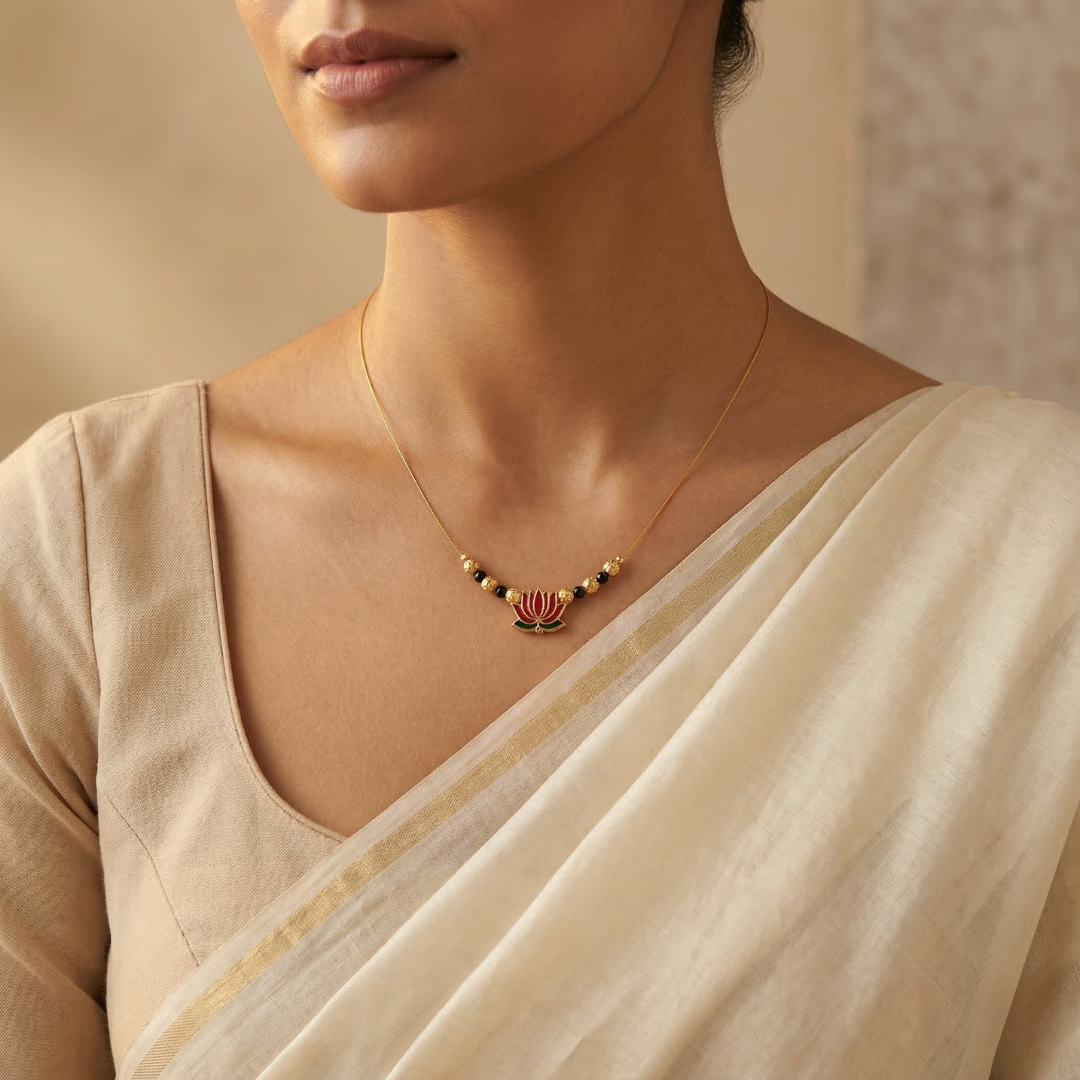 Invisible Mangalsutra Set – Pack of 3RAAYA Invisible Mangalsutra Combo (Pack of 3) | Minimal Daily Wear | Micro Gold | Anti-Tarnish