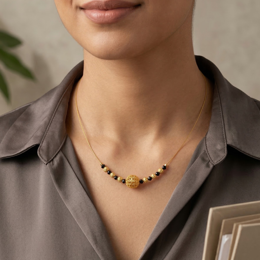 Invisible Mangalsutra Set – Pack of 3RAAYA Invisible Mangalsutra Combo (Pack of 3) | Minimal Daily Wear | Micro Gold | Anti-Tarnish