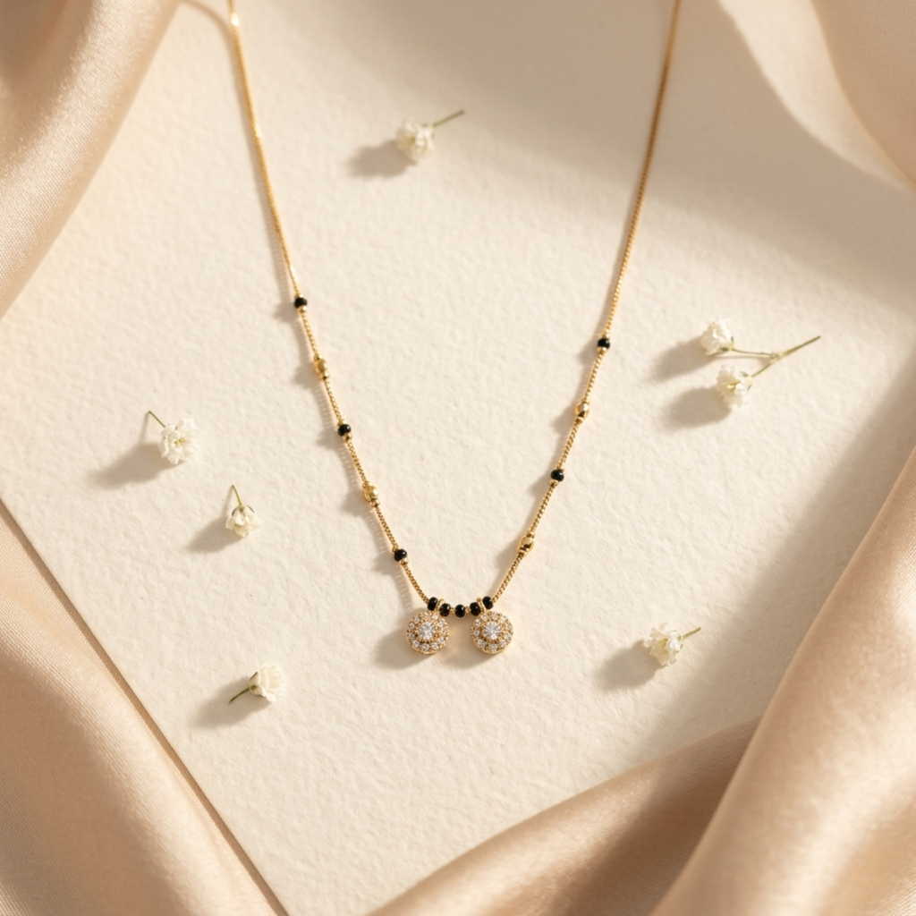Aishwarya Anti Tarnish Micro Gold Plated Short Mangalsutra