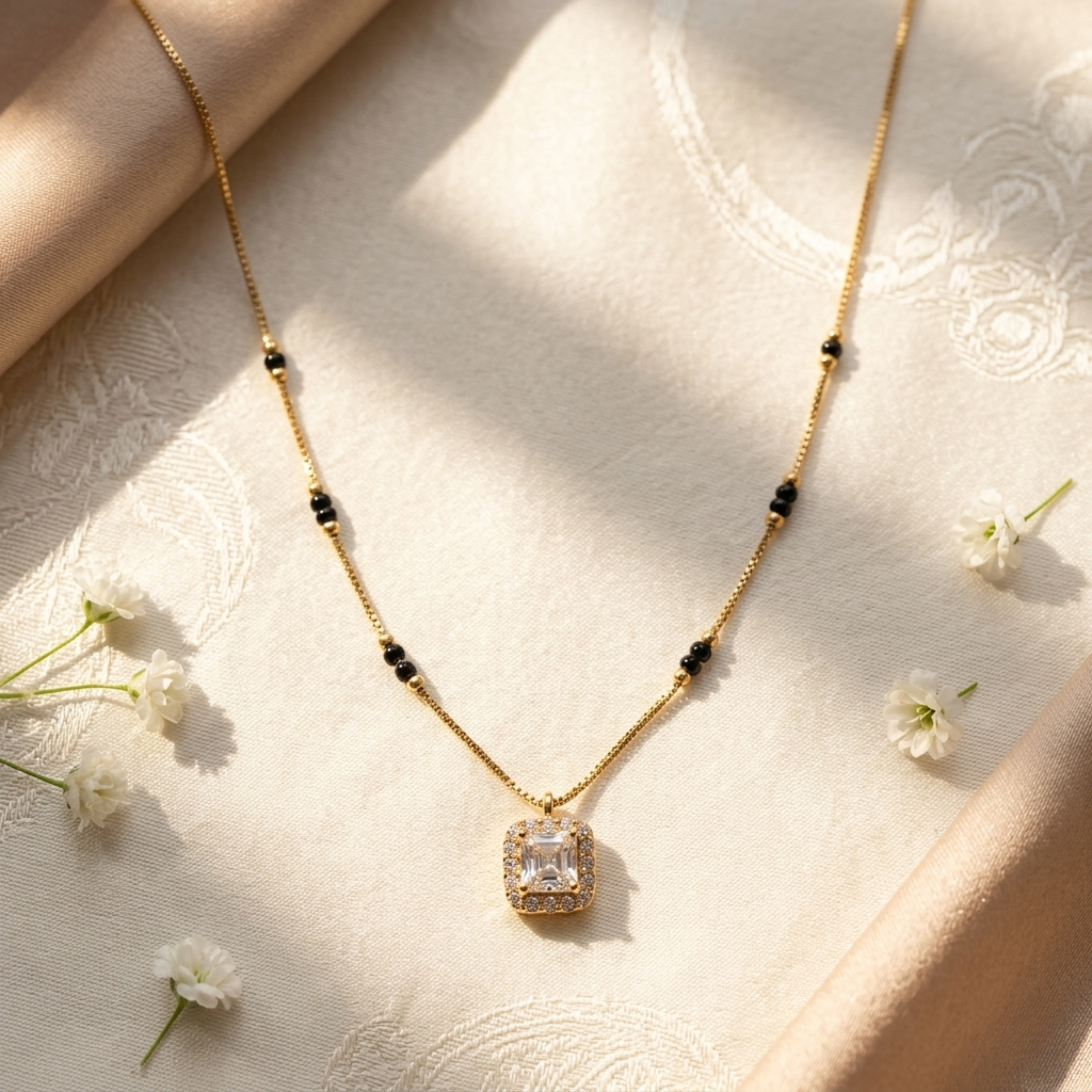 Avani Anti Tarnish Micro Gold Plated Short Mangalsutra