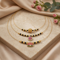 Invisible Mangalsutra Set – Pack of 3RAAYA Invisible Mangalsutra Combo (Pack of 3) | Minimal Daily Wear | Micro Gold | Anti-Tarnish