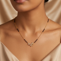 Kavya Anti Tarnish Micro Gold Plated Short Mangalsutra