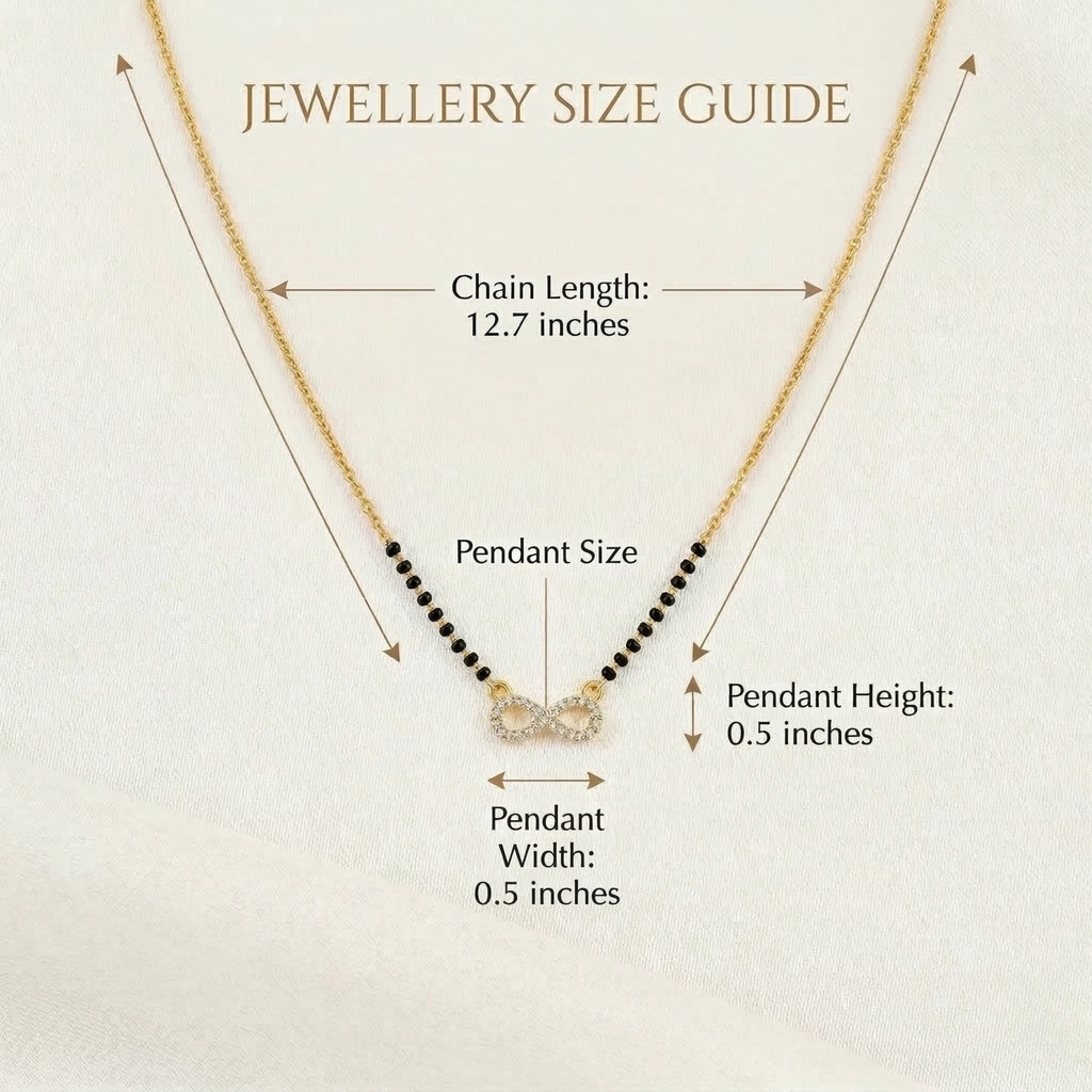 RAAYA AD Mangalsutra Combo (Pack of 2) | Diamond Look Pendants | Daily Wear | Micro Gold | Anti-Tarnish