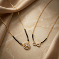 RAAYA AD Mangalsutra Combo (Pack of 2) | Diamond Look Pendants | Daily Wear | Micro Gold | Anti-Tarnish