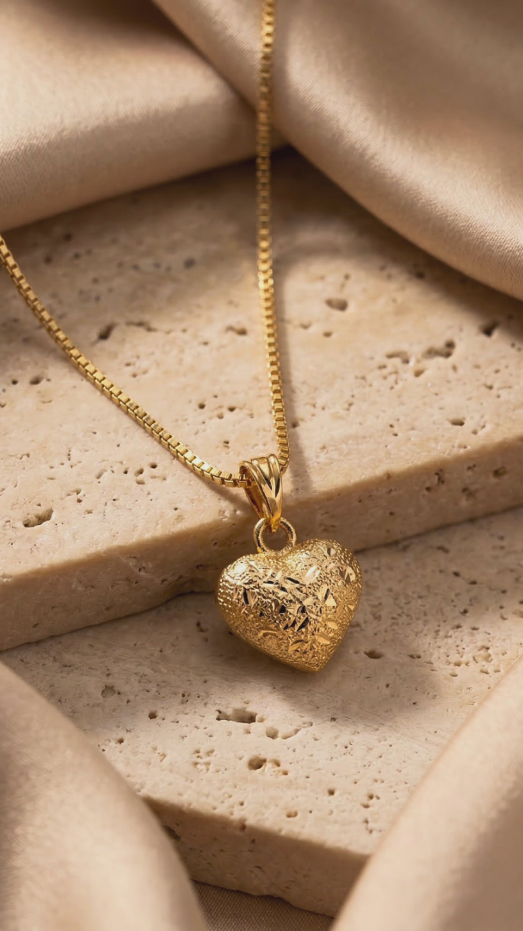 RAAYA Heart Pendant Necklace | Minimal Gold Chain | Daily Wear | Elegant Gift for Women | Anti-Tarnish